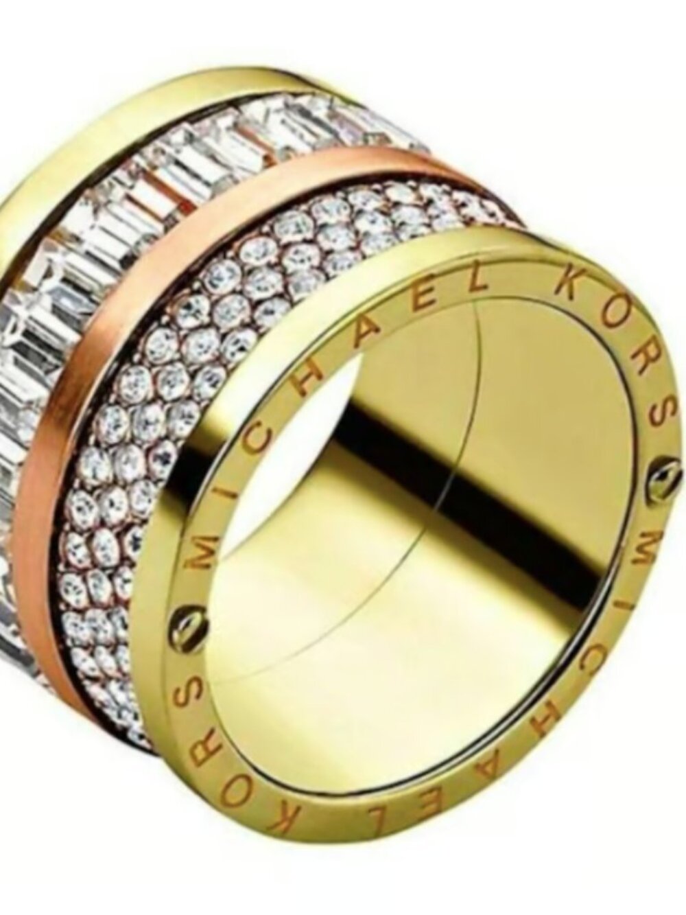 Michael Kors | Pave Barrel Ring - Size 7